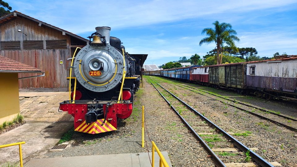 Uma Maria Fumaça parada na Estação de Rio Negrinho - SC